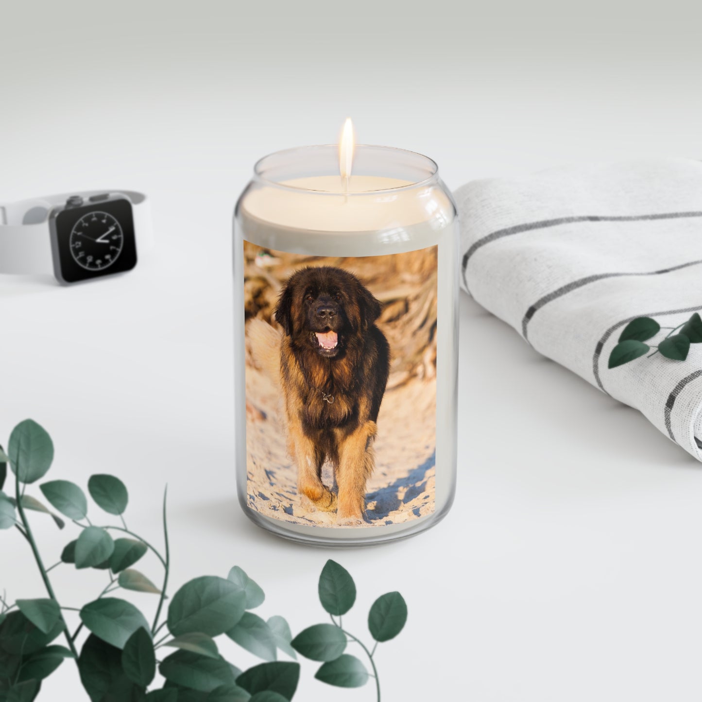 Scented Soy Candles with Dog Design, Cute Pet Candles for Animal Lovers, Gifts for Dog Lovers, Home Decor, Pet Birthday Celebration