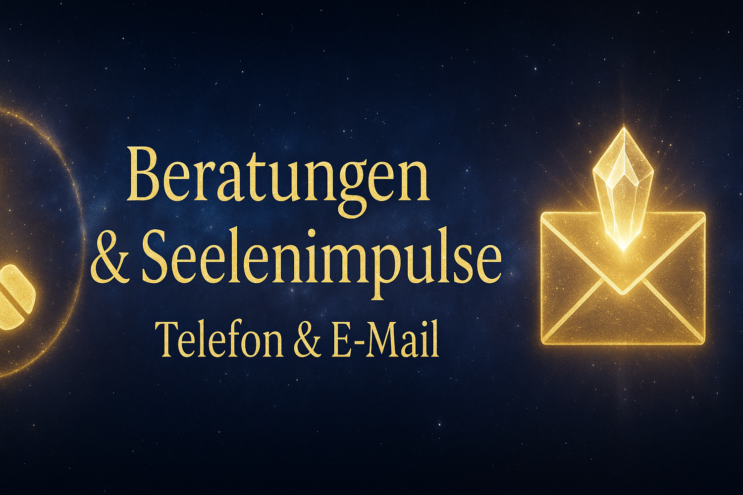 Beratungen & Seelenimpulse – Telefon & E-Mail
Consultations & Soul Guidance – Phone & E-Mail