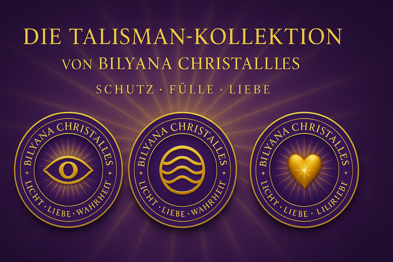 Die Talisman-Kollektion von Bilyana Christalles
Schutz • Fülle • Liebe