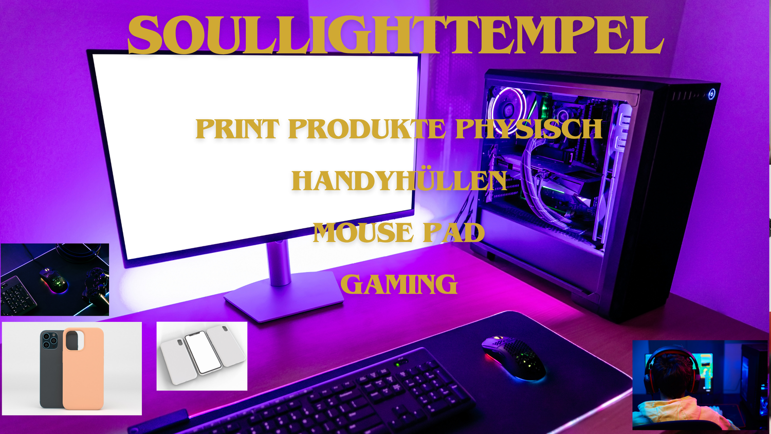 Print Produkte physisch 👉 Handyhüllen 🌞Game Unterlage