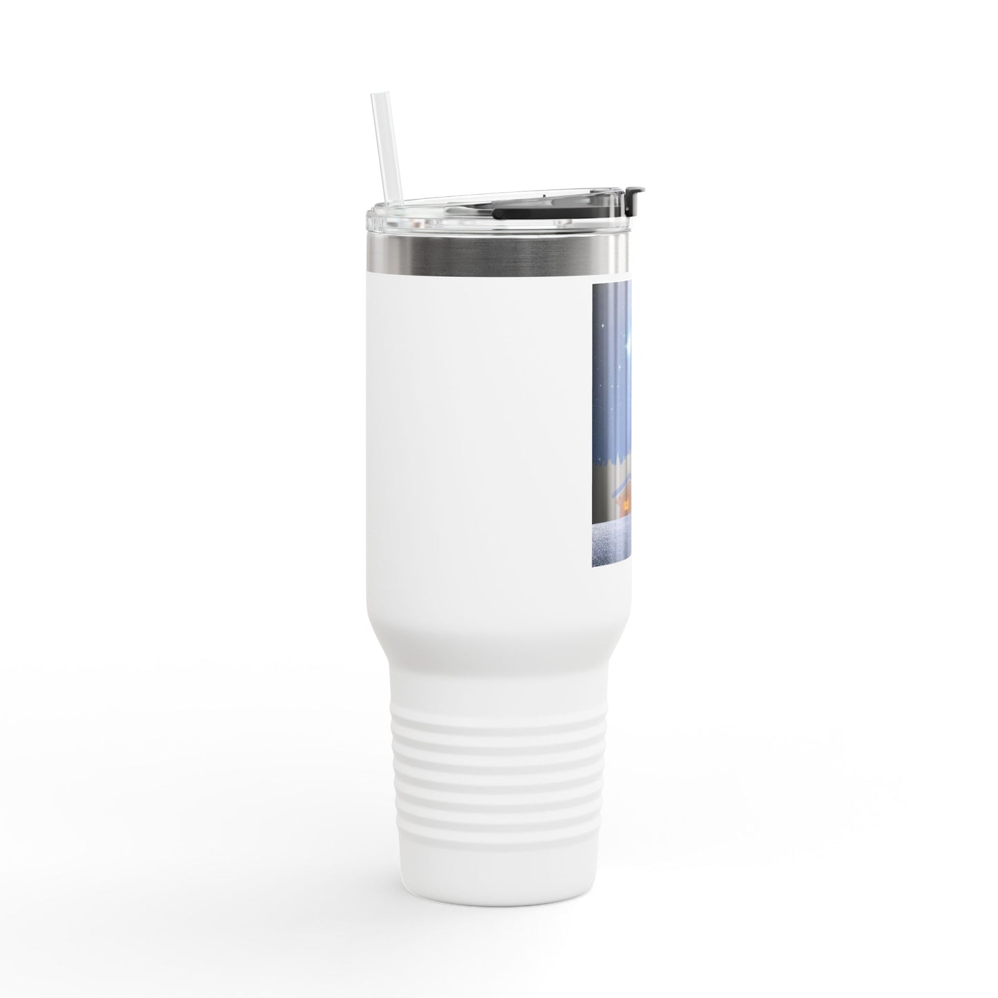 Insulated Travel Mug - 40oz, Christmas Gift, Cozy Beverage Container, Winter Travel Cup, Holiday Mugs, Personalized Drinkware
