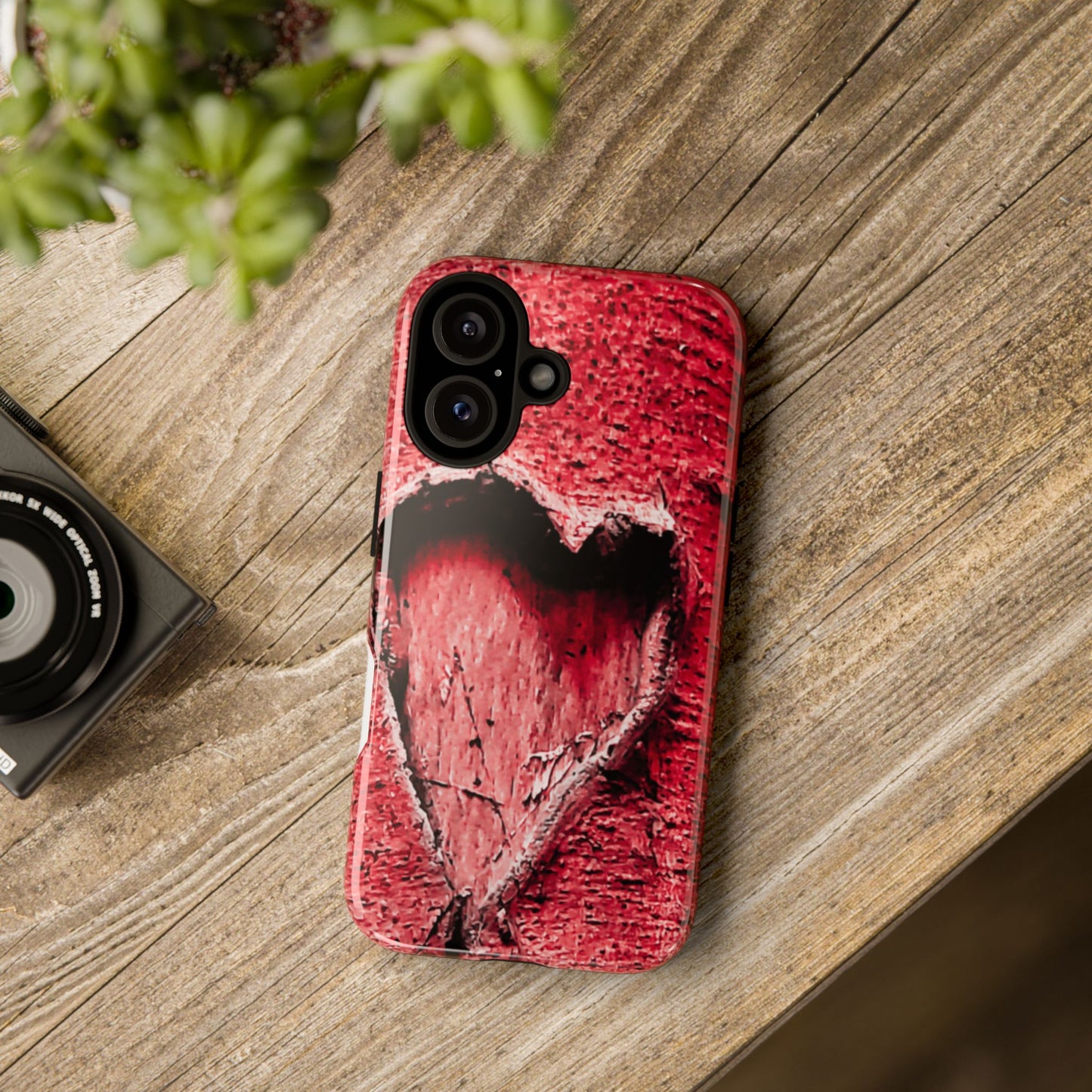 Heartfelt Phone Case, Tough Phone Cover, Valentine's Gift, Customizable Design, Durable Protective Shell