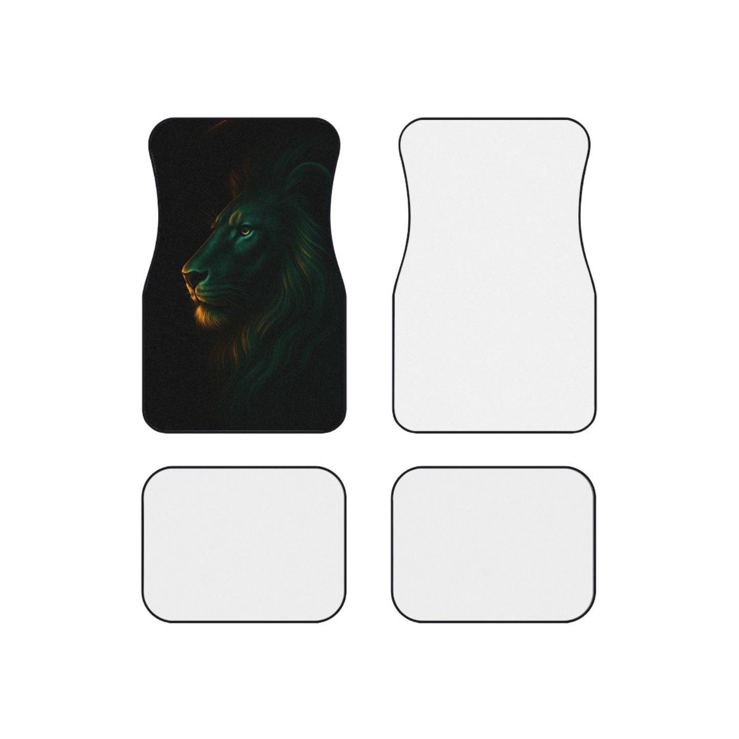 Majestic Lion Car Mats - Set of 4 Premium Floor Liners