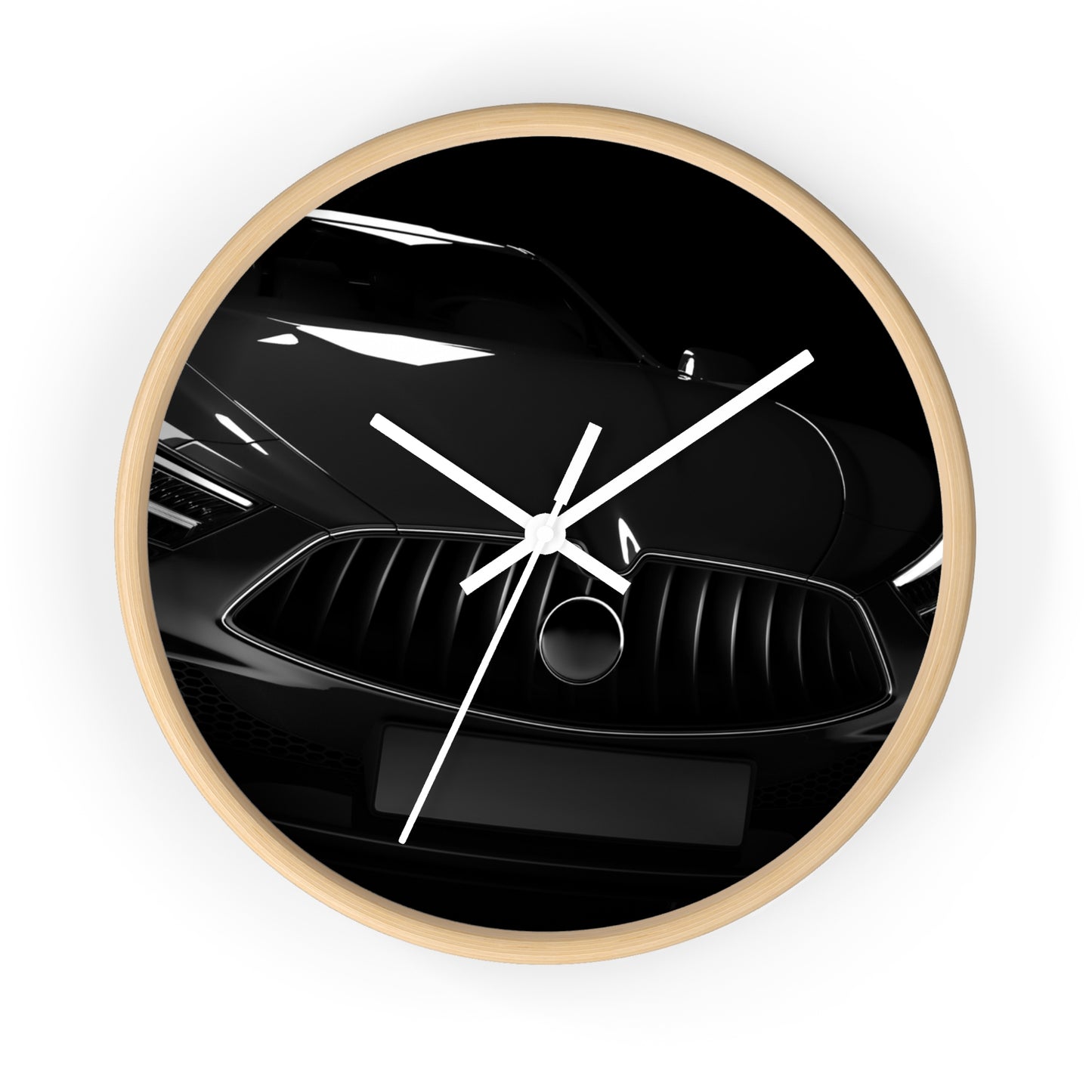 Sleek Car Wall Clock - Modern Home Decor, Automotive Gift, Office Accessory, Stylish Timepiece, Unique Wall Art