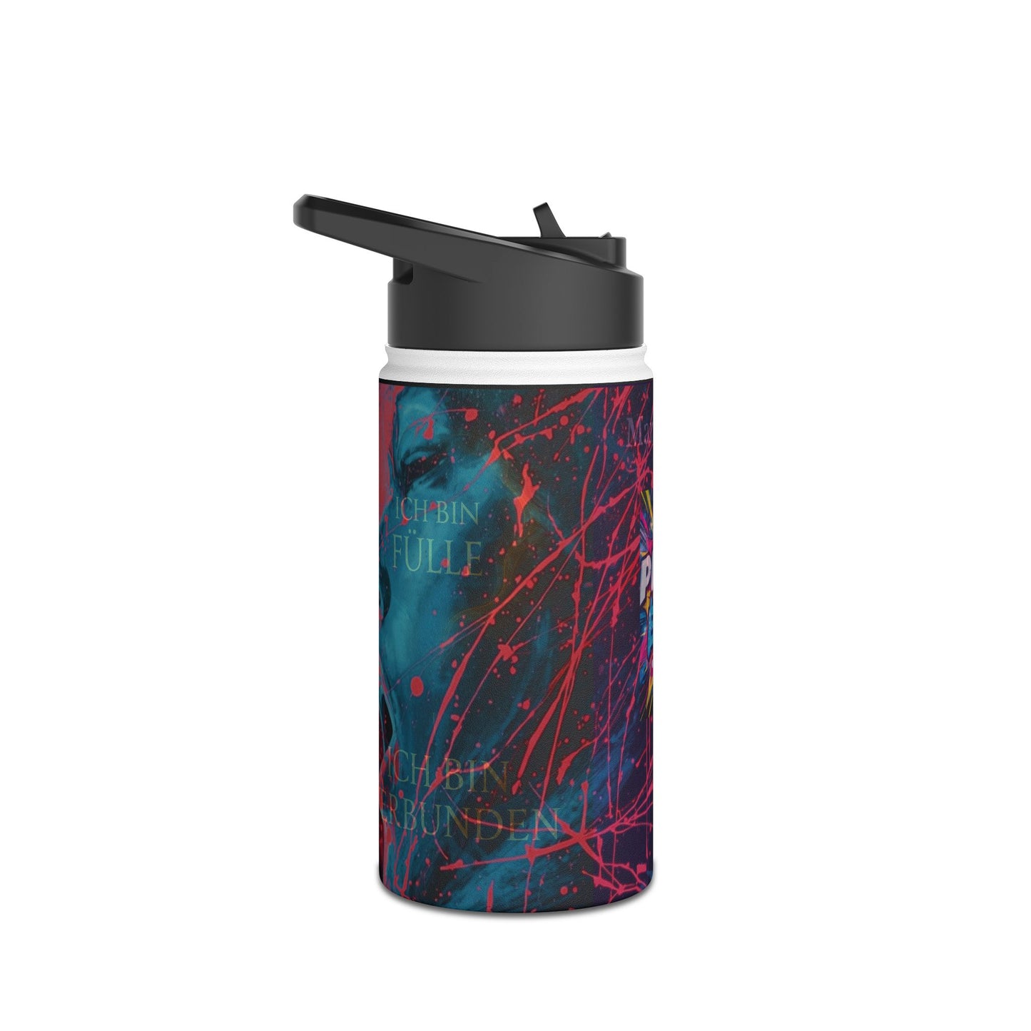 Neon Graffiti Stainless Steel Water Bottle — Bold