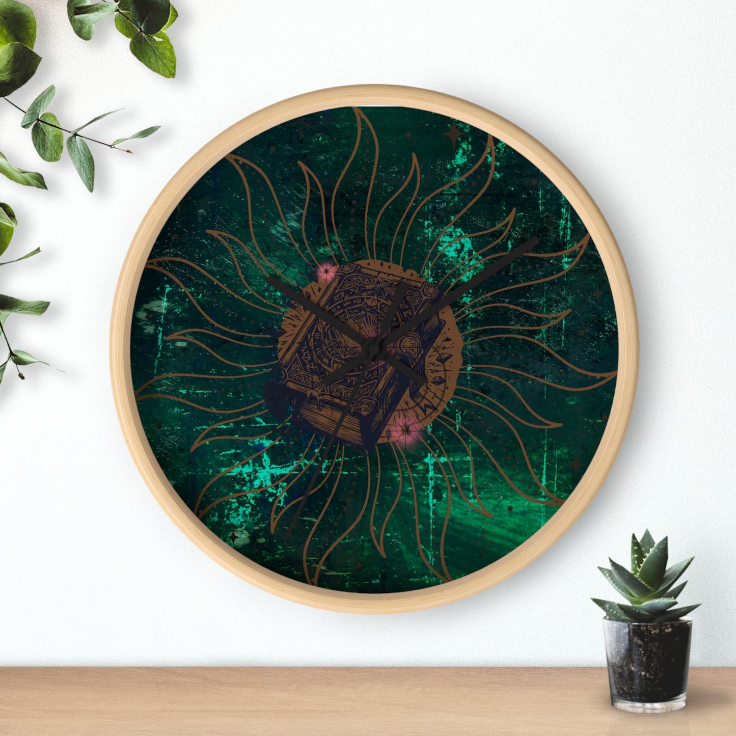 Premium Clock Wanduhr Soullighttempel Bilyana Christalles