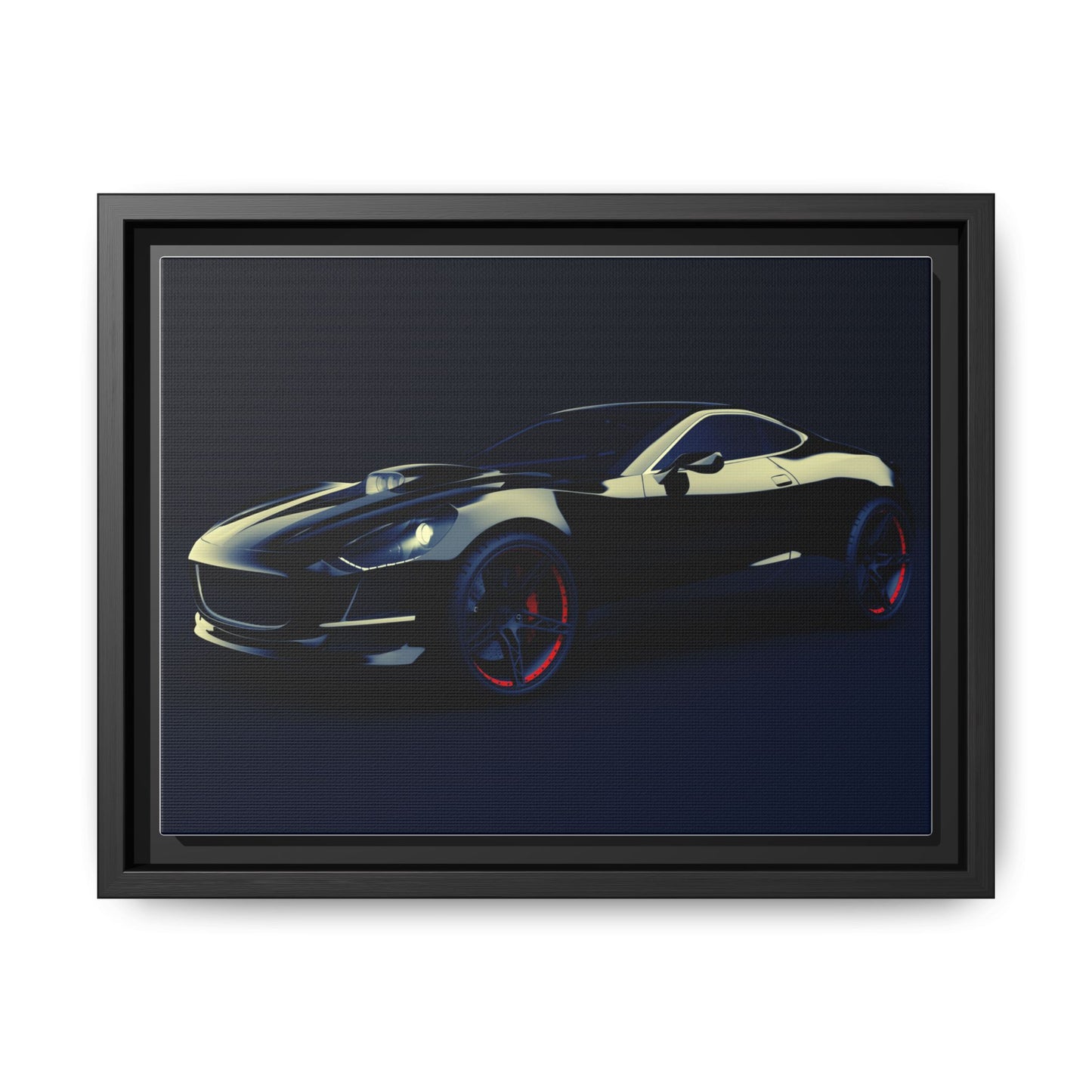 Framed Car Art Print, Modern Wall Decor for Auto Enthusiasts, Canvas Art, Gift for Car Lovers, Home Decor