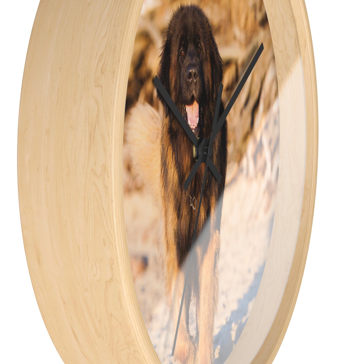 Dog Lover's Wall Clock, Pet-Themed Home Decor, Unique Gift for Dog Owners, Animal Wall Art, Rustic Clock Design