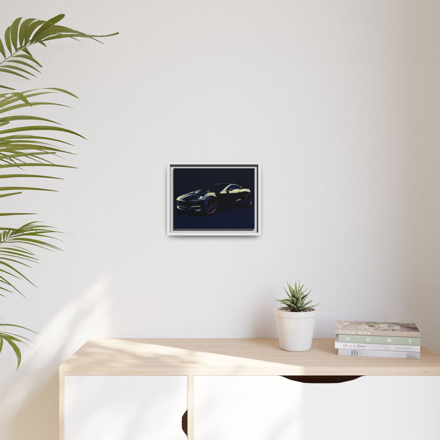 Framed Car Art Print, Modern Wall Decor for Auto Enthusiasts, Canvas Art, Gift for Car Lovers, Home Decor