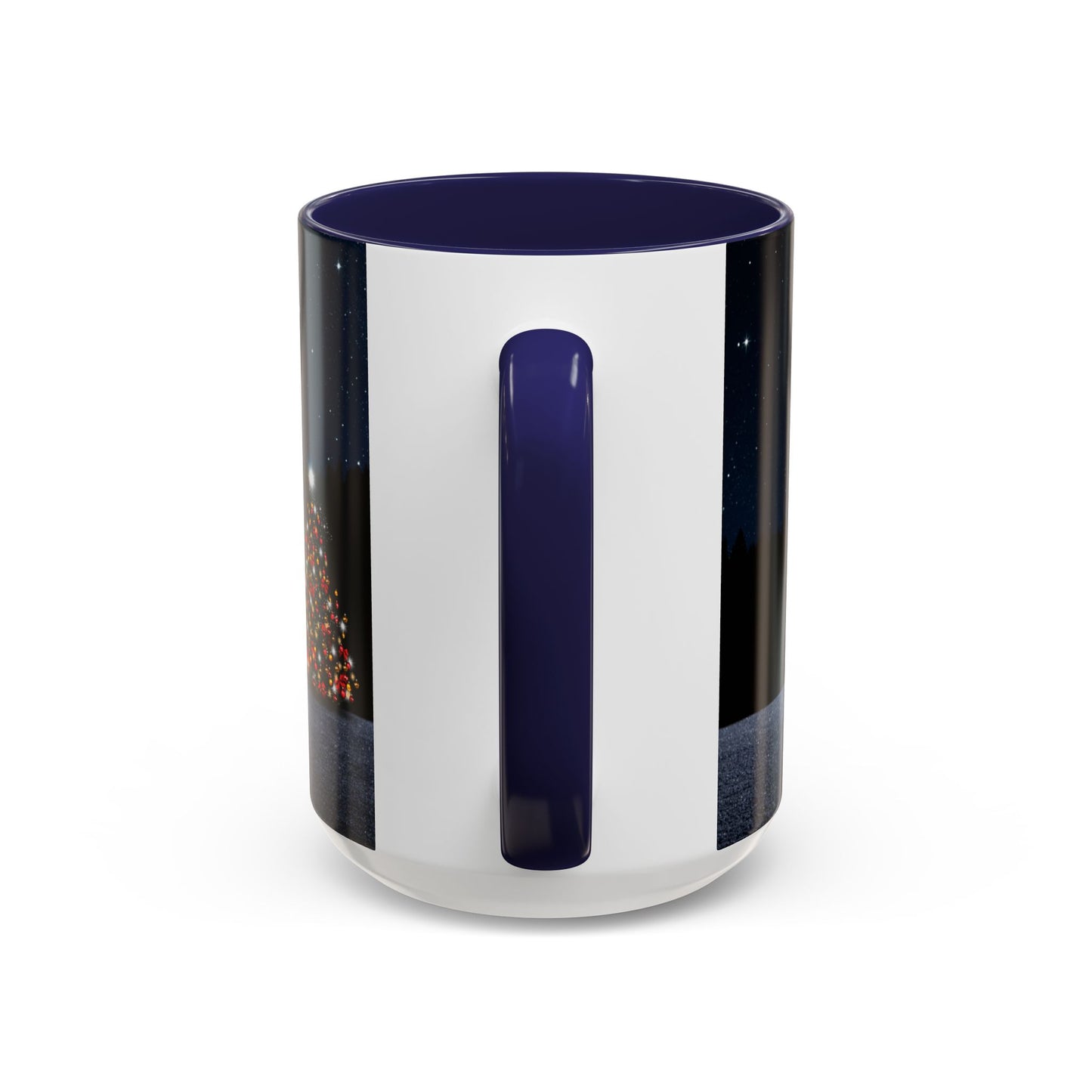 Starry Night Accent Coffee Mug - Cozy Holiday Vibe, Perfect Gift for Coffee Lovers, Winter Decor, Christmas Mug, Starry Nights
