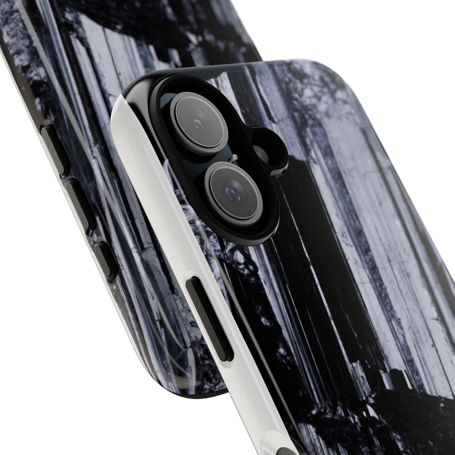 Black Crystal Phone Cases, Tough Phone Case, Protective Cover, Modern Design, Phone Accessory