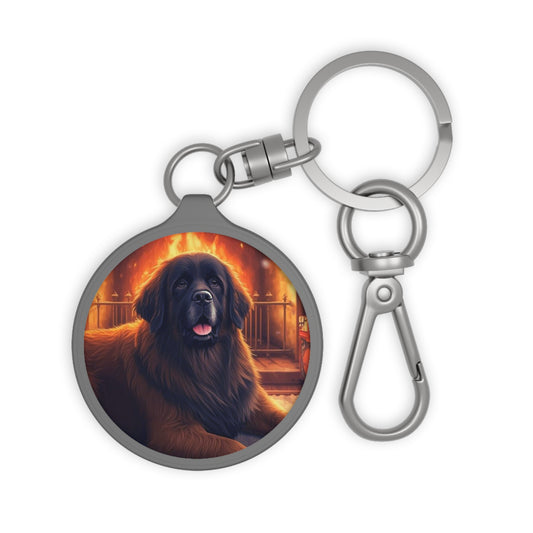 Personalized Dog Portrait Keyring Tag