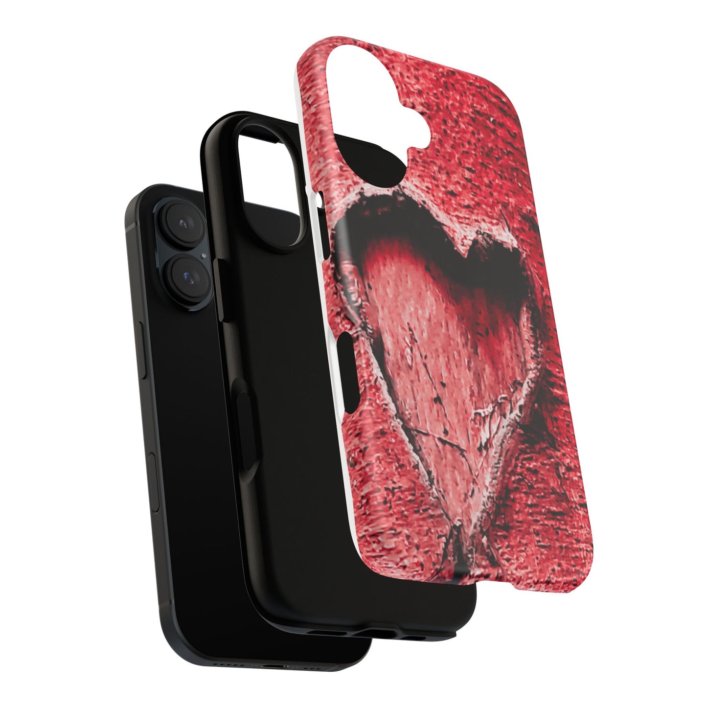 Heartfelt Phone Case, Tough Phone Cover, Valentine's Gift, Customizable Design, Durable Protective Shell