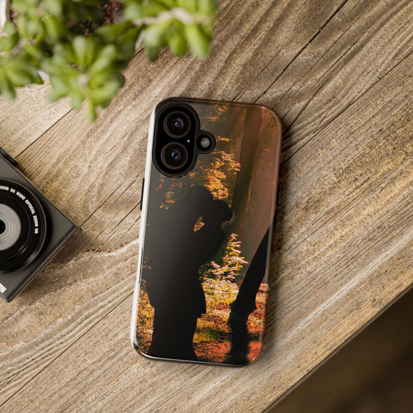 Silhouette Love Phone Case - Tough Cases for Couples, Gift for Anniversary, Unique Phone Cover, Romantic Tech Accessory, Compatible [...]