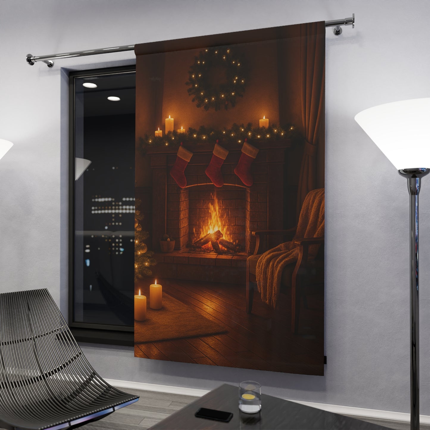 Cozy Winter Window Curtain