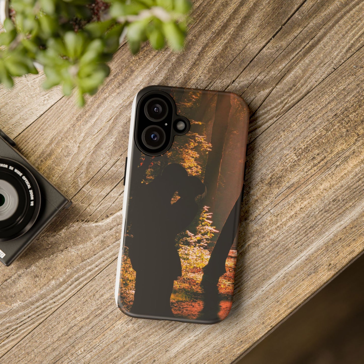 Silhouette Love Phone Case - Tough Cases for Couples, Gift for Anniversary, Unique Phone Cover, Romantic Tech Accessory, Compatible [...]
