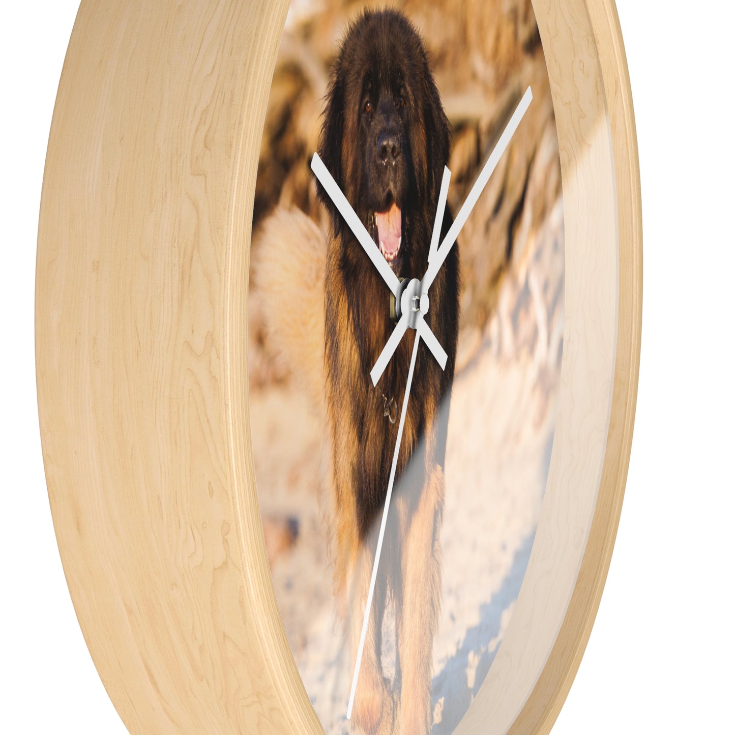 Dog Lover's Wall Clock, Pet-Themed Home Decor, Unique Gift for Dog Owners, Animal Wall Art, Rustic Clock Design