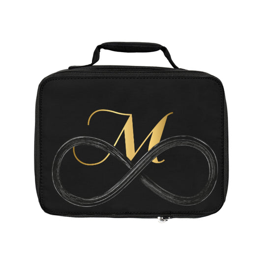 Elegant Monogrammed Lunch Bag with Infinity Design