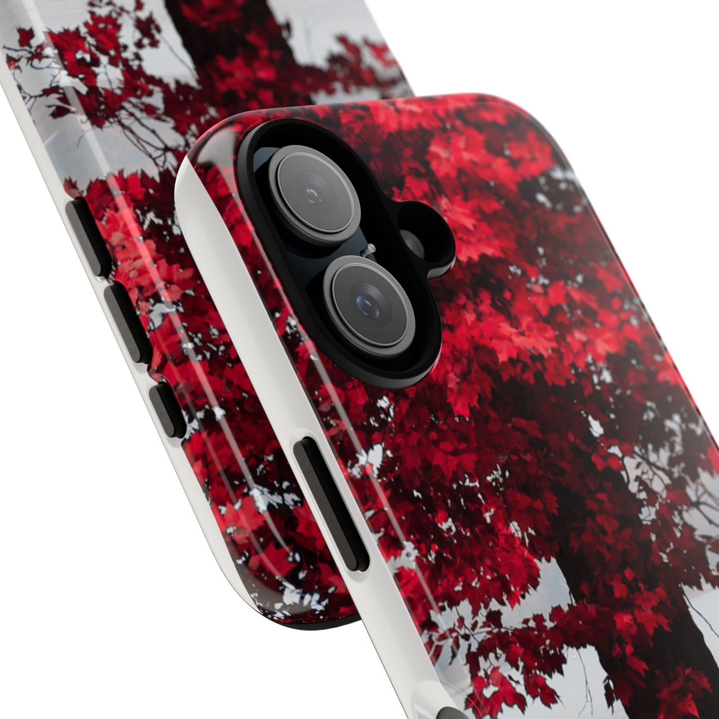 Red Maple Tree Phone Case, Tough Phone Cover, Fall Aesthetic, Nature Lover Gift, Unique Tech Accessory, Autumn Decor