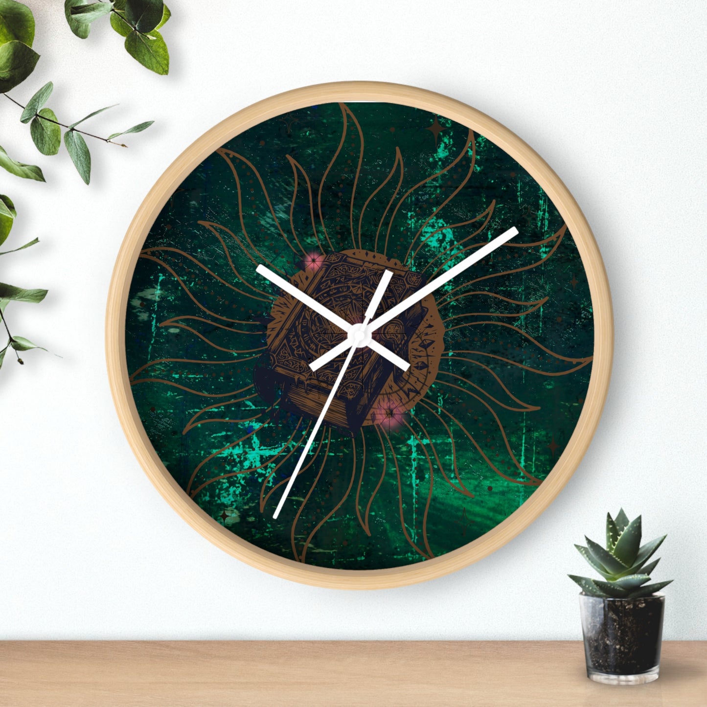 Premium Clock Wanduhr Soullighttempel Bilyana Christalles