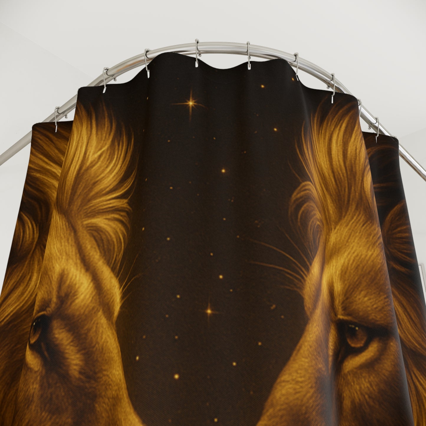 Majestic Lion Shower Curtain, Animal Decor, Nature Theme, Bathroom Art, Gift for Animal Lovers, Unique Home Decor