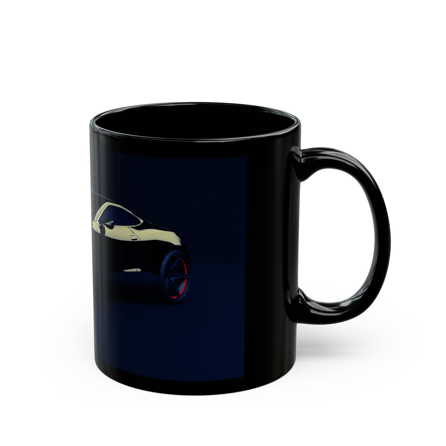 Stylish Car-Themed Black Mug | Perfect Gift for Auto Enthusiasts, Coffee Lovers, Father's Day, Birthdays, Office Decor