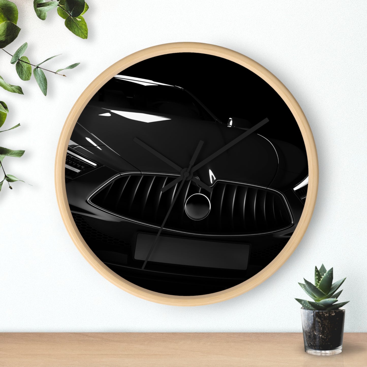 Sleek Car Wall Clock - Modern Home Decor, Automotive Gift, Office Accessory, Stylish Timepiece, Unique Wall Art