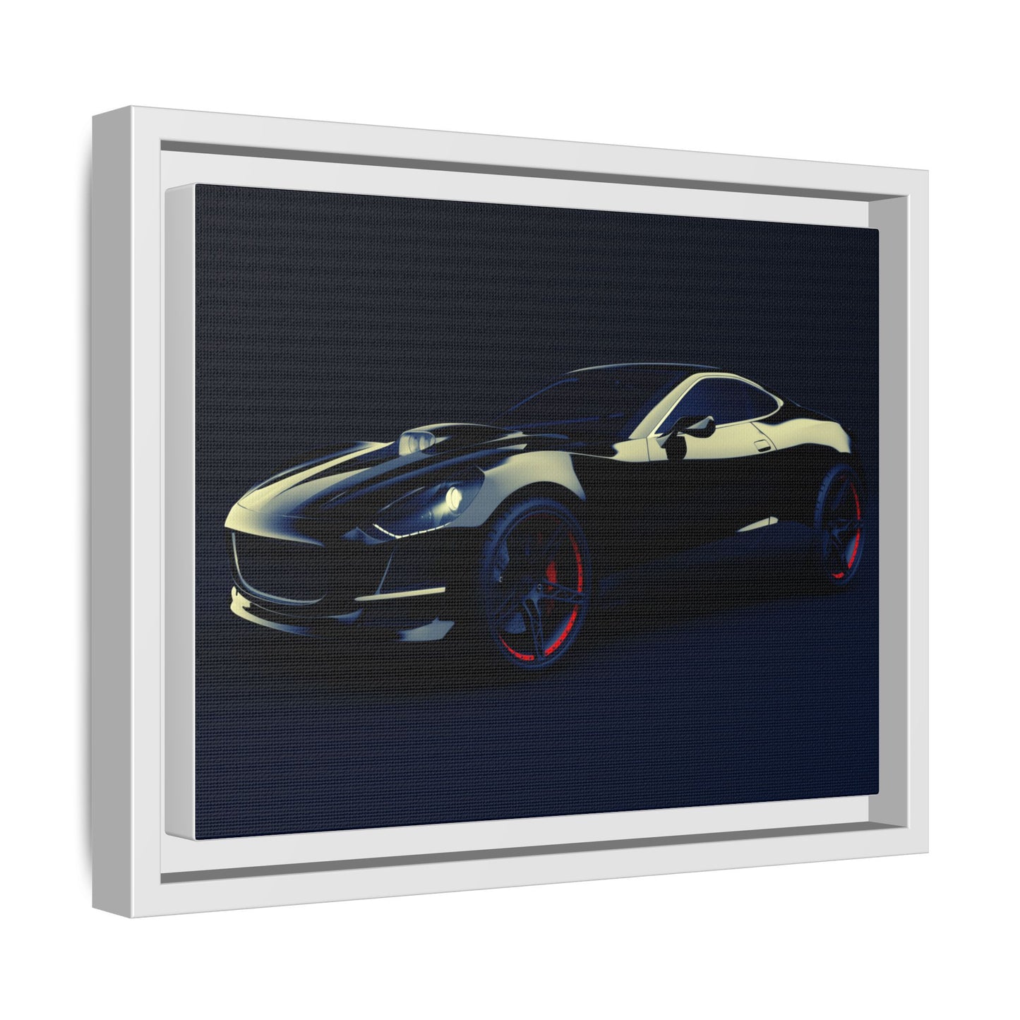 Framed Car Art Print, Modern Wall Decor for Auto Enthusiasts, Canvas Art, Gift for Car Lovers, Home Decor