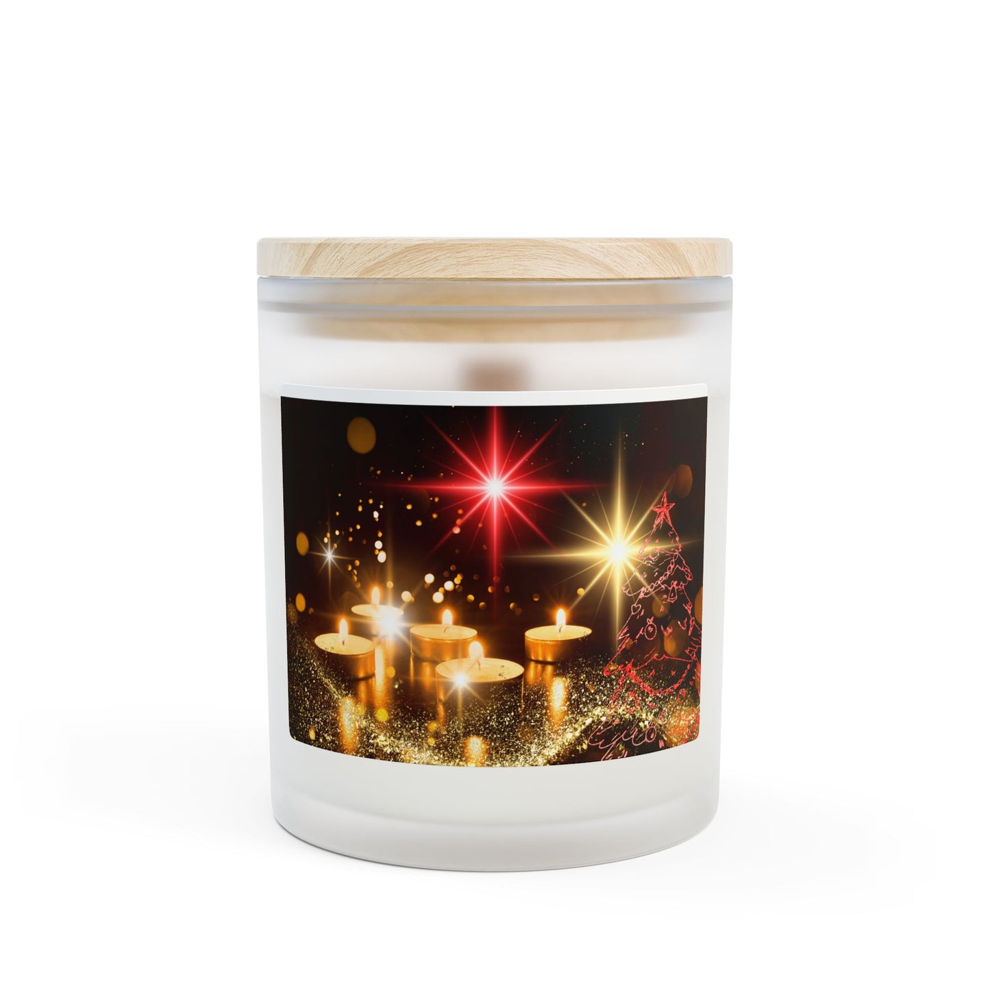 Frosted Glass Candle, 11oz