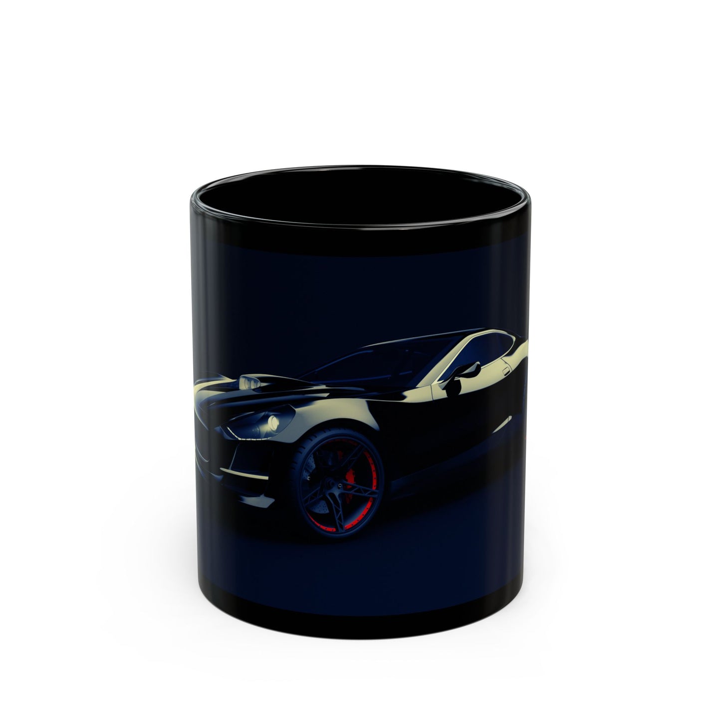 Stylish Car-Themed Black Mug | Perfect Gift for Auto Enthusiasts, Coffee Lovers, Father's Day, Birthdays, Office Decor