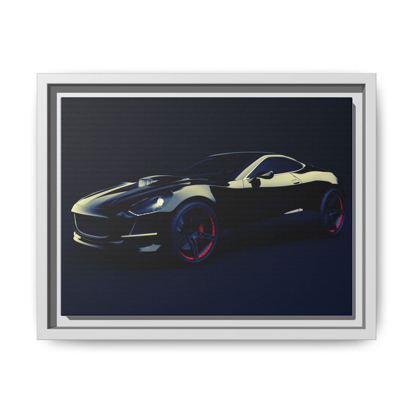 Framed Car Art Print, Modern Wall Decor for Auto Enthusiasts, Canvas Art, Gift for Car Lovers, Home Decor