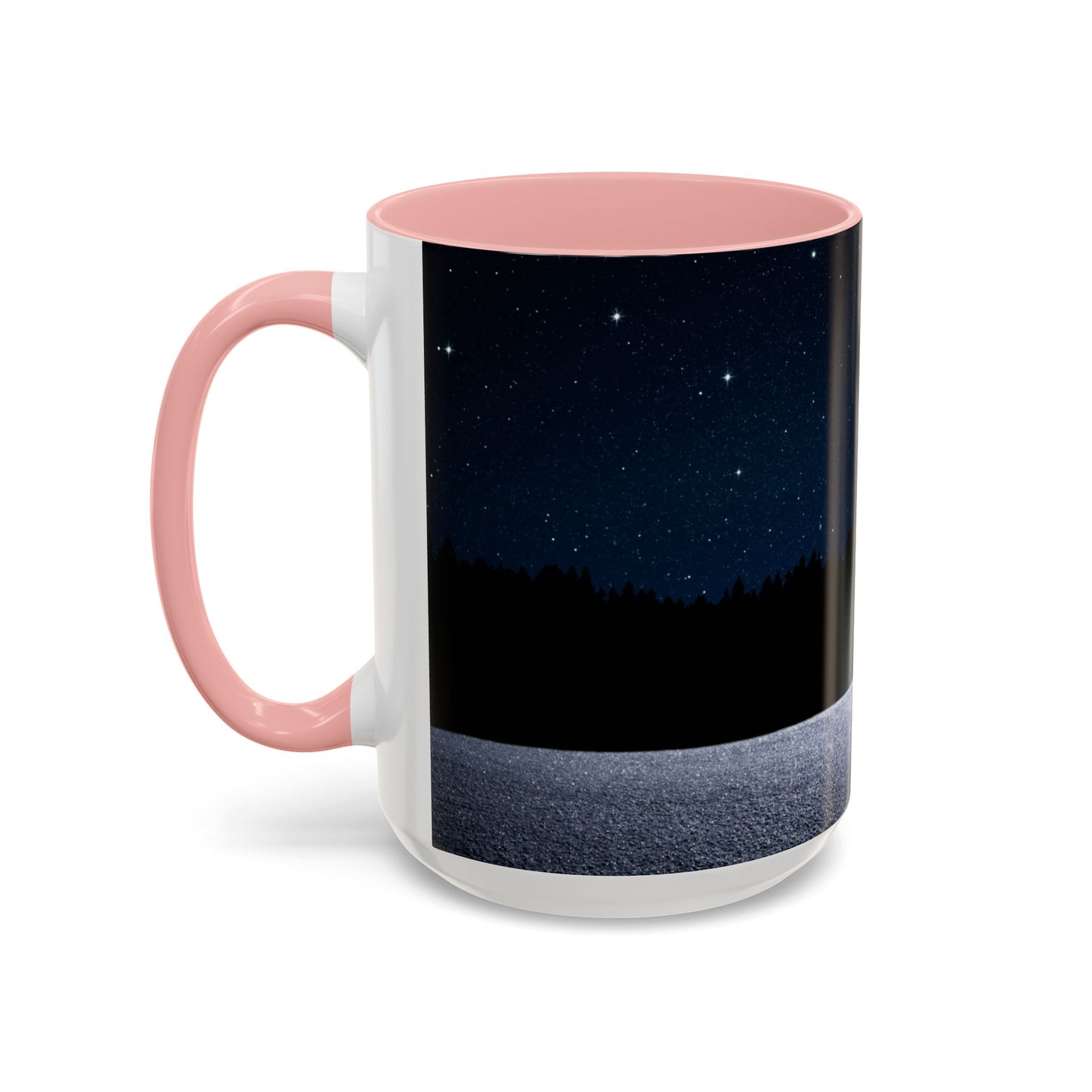 Starry Night Accent Coffee Mug - Cozy Holiday Vibe, Perfect Gift for Coffee Lovers, Winter Decor, Christmas Mug, Starry Nights