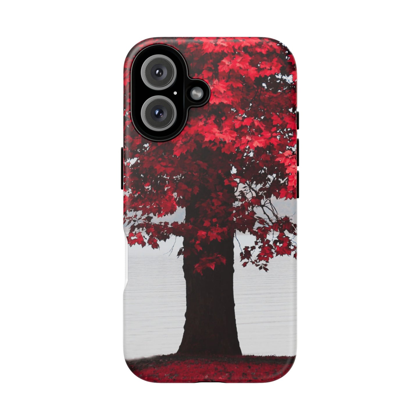 Red Maple Tree Phone Case, Tough Phone Cover, Fall Aesthetic, Nature Lover Gift, Unique Tech Accessory, Autumn Decor
