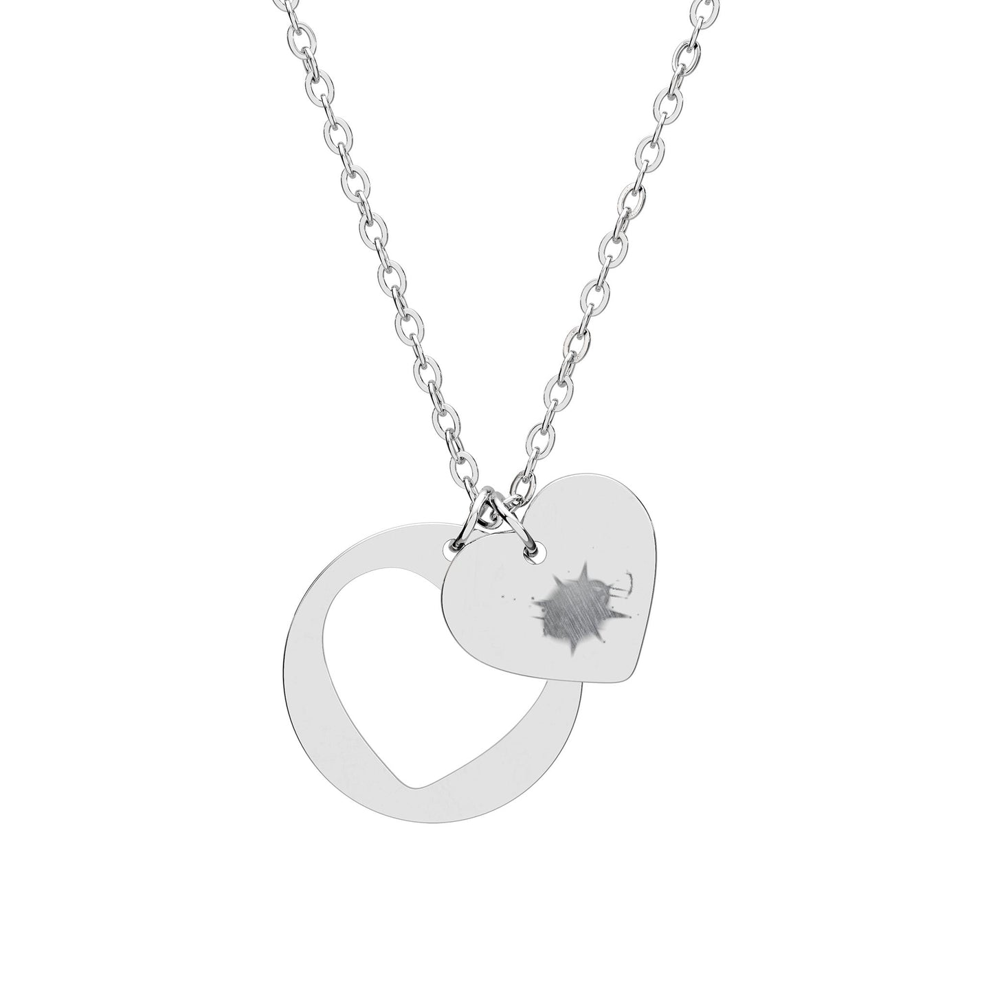 Heart Cutout Necklace with Custom Engraving - Perfect Gift for Loved Ones