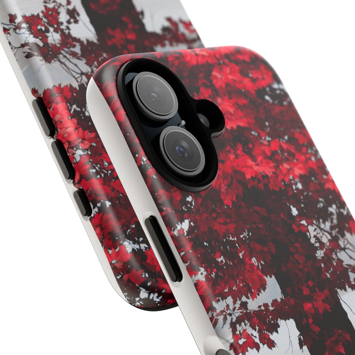 Red Maple Tree Phone Case, Tough Phone Cover, Fall Aesthetic, Nature Lover Gift, Unique Tech Accessory, Autumn Decor