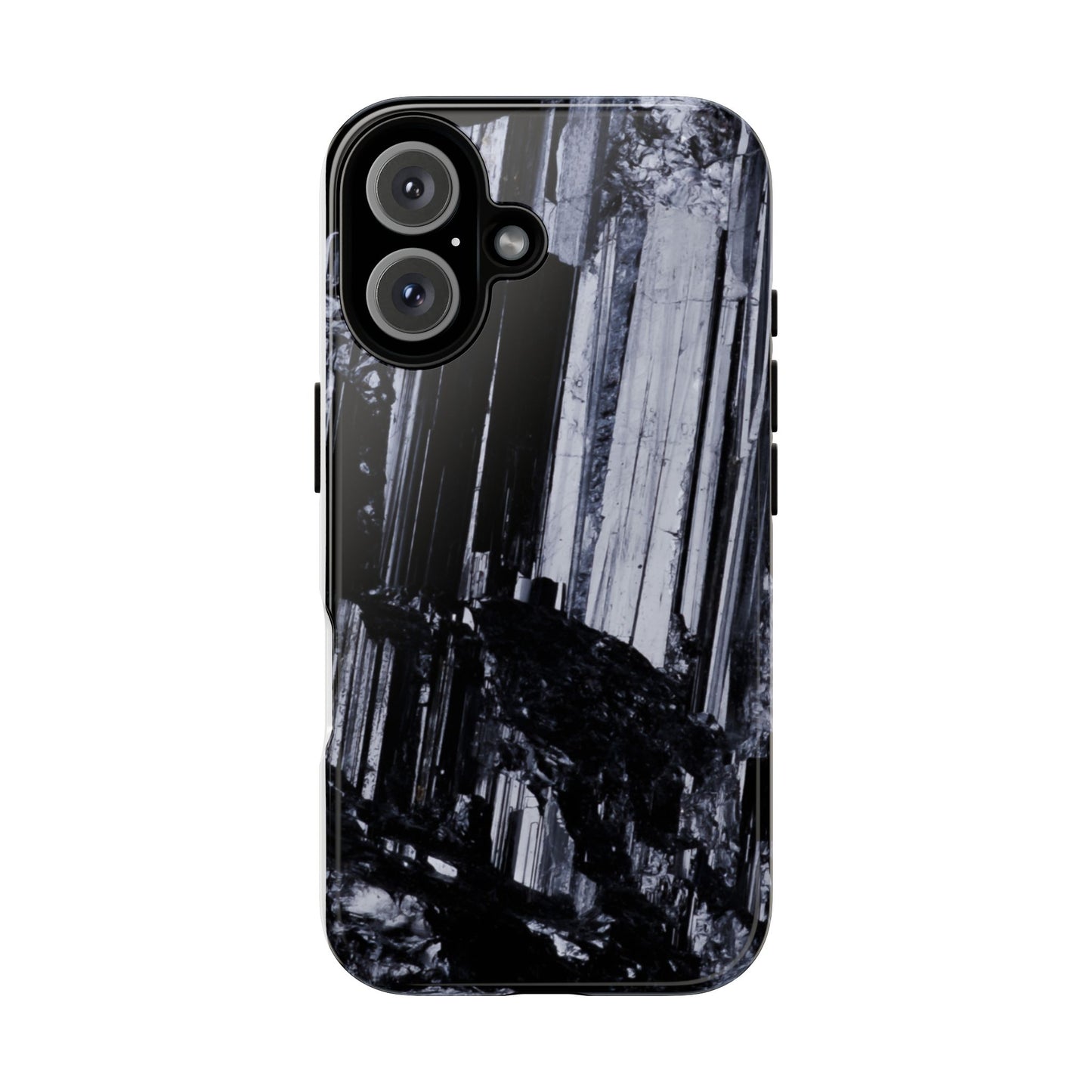 Black Crystal Phone Cases, Tough Phone Case, Protective Cover, Modern Design, Phone Accessory