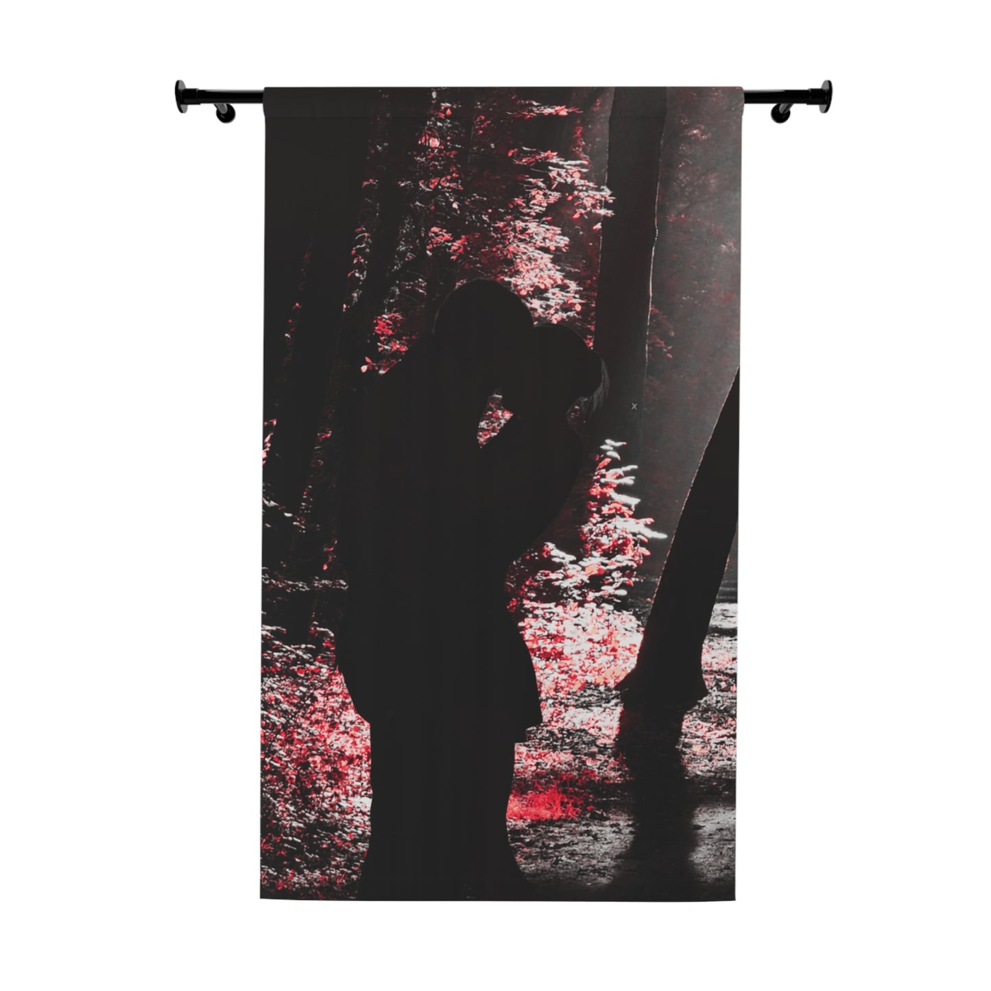 Romantic Forest-Themed Window Curtain, Cozy Home Decor, Bedroom Curtains, Nature-Inspired Drapes for Privacy, Gift Idea for Couples