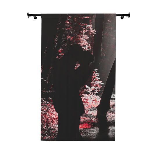 Romantic Forest-Themed Window Curtain, Cozy Home Decor, Bedroom Curtains, Nature-Inspired Drapes for Privacy, Gift Idea for Couples
