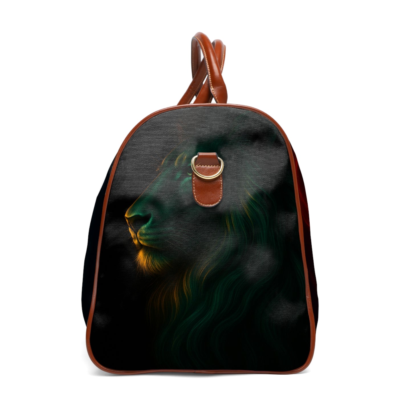 Vibrant Waterproof Travel Bag with Lion Design