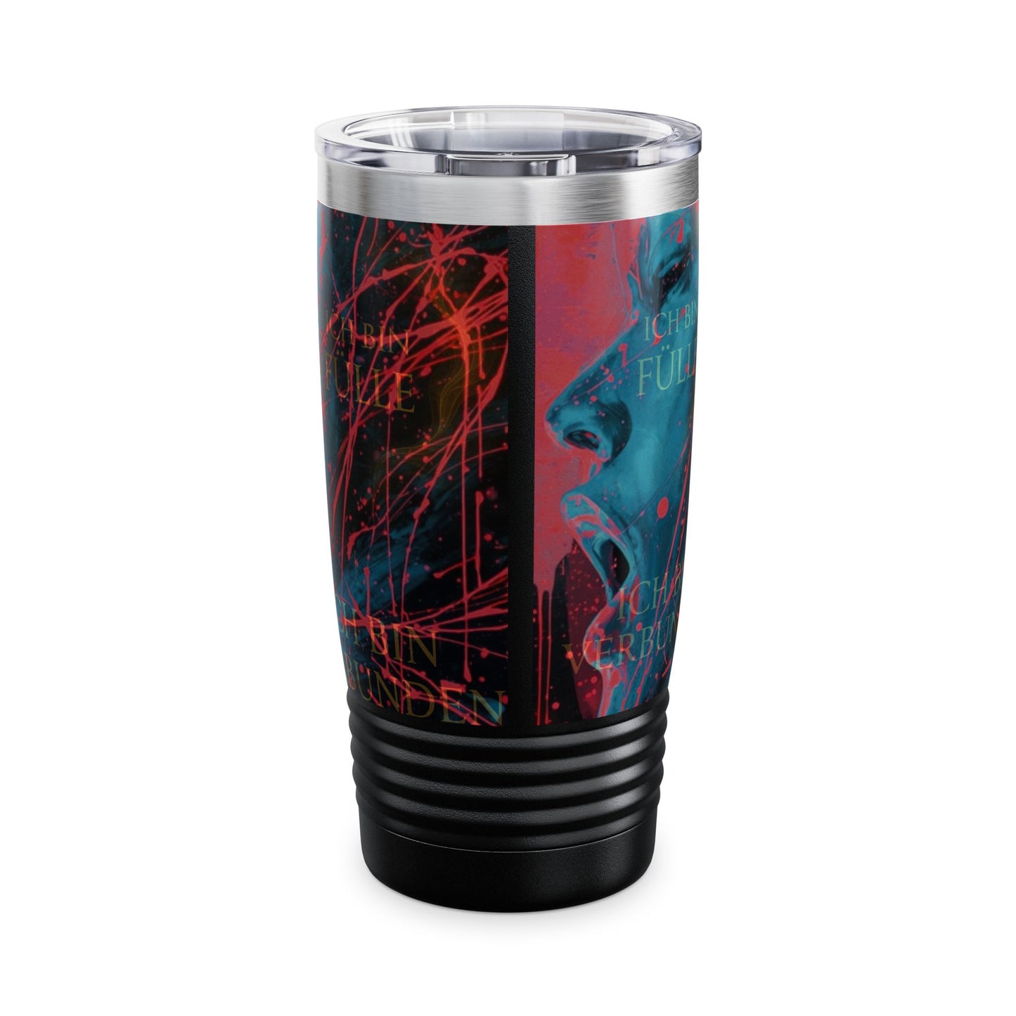 Ringneck Tumbler — Neon Graffiti 'Ich Platzé Bosh Ey' 20oz Insulated Travel Mug