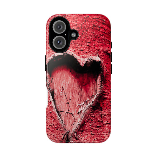 Heartfelt Phone Case, Tough Phone Cover, Valentine's Gift, Customizable Design, Durable Protective Shell