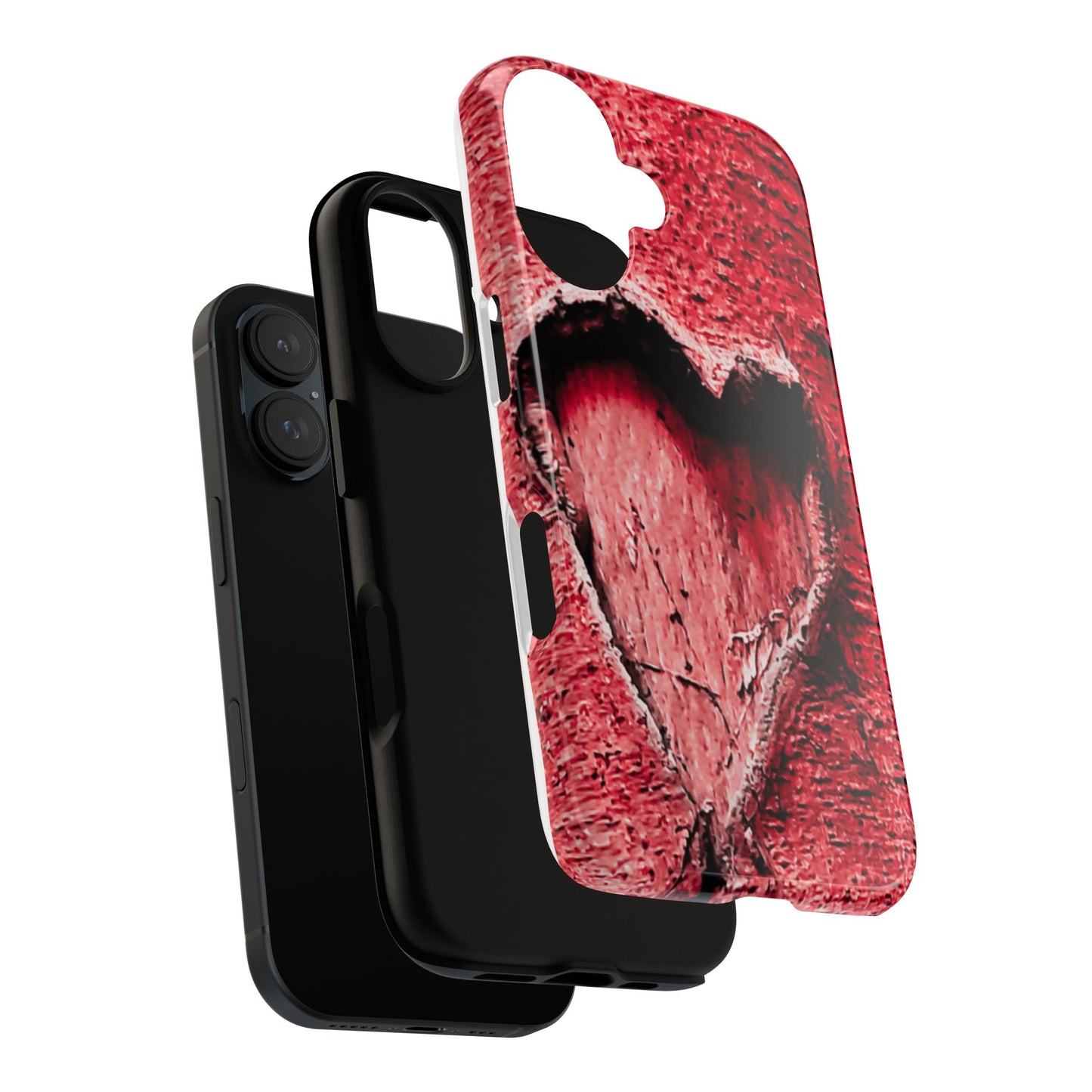 Heartfelt Phone Case, Tough Phone Cover, Valentine's Gift, Customizable Design, Durable Protective Shell