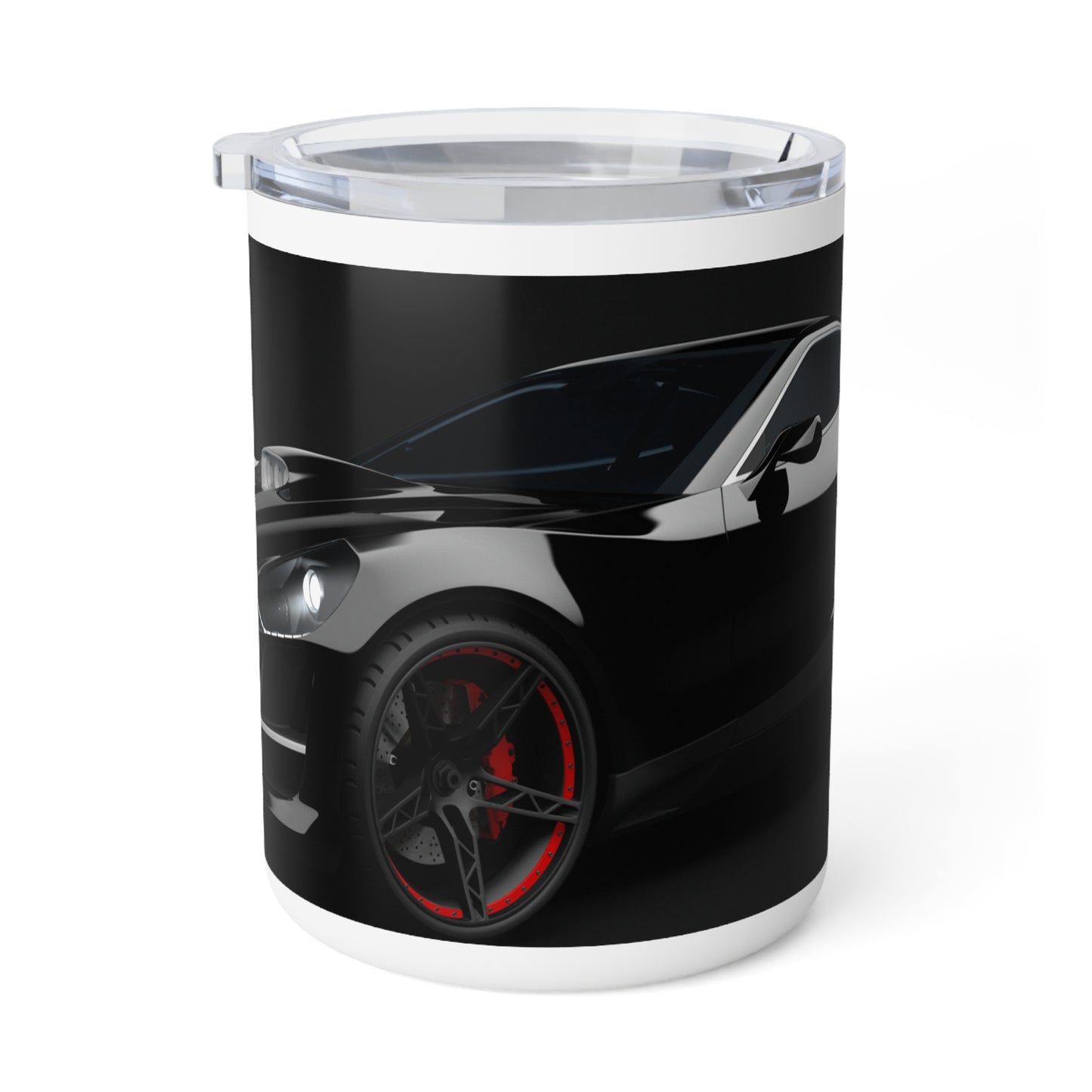 Sleek Black Car Insulated Coffee Mug, 10oz - Perfect for Car Enthusiasts, Gifts for Dad, Stylish Travel Cup, Unique Coffee Lover Gift, [...]