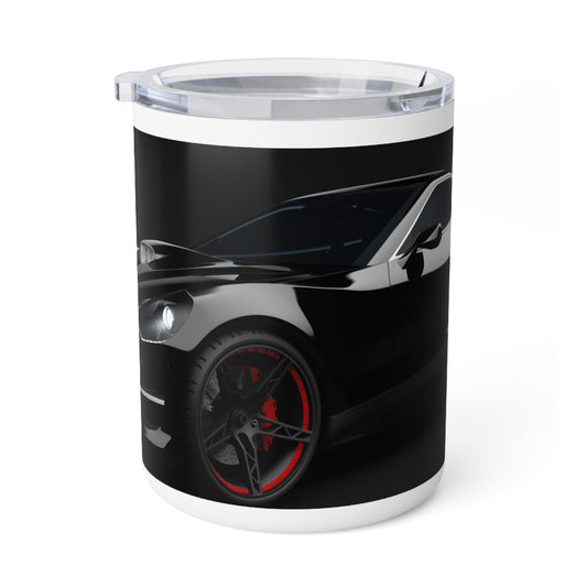 Sleek Black Car Insulated Coffee Mug, 10oz - Perfect for Car Enthusiasts, Gifts for Dad, Stylish Travel Cup, Unique Coffee Lover Gift, [...]