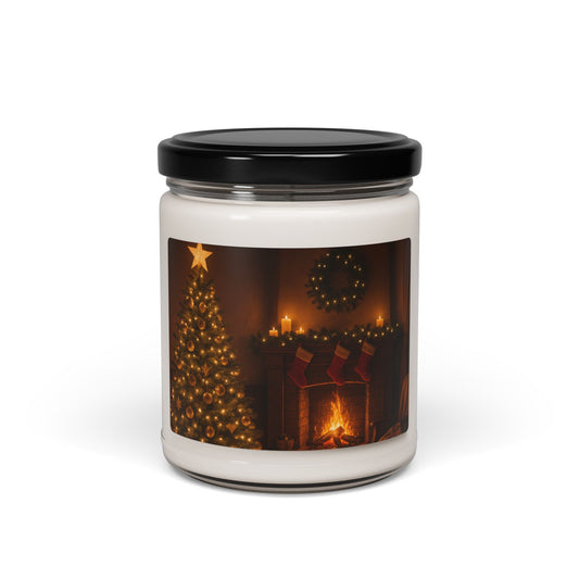 Cozy Holiday Scented Candle, Christmas Decor, Seasonal Gift, Aromatherapy Candle, Home Fragrance, Festive Ambiance