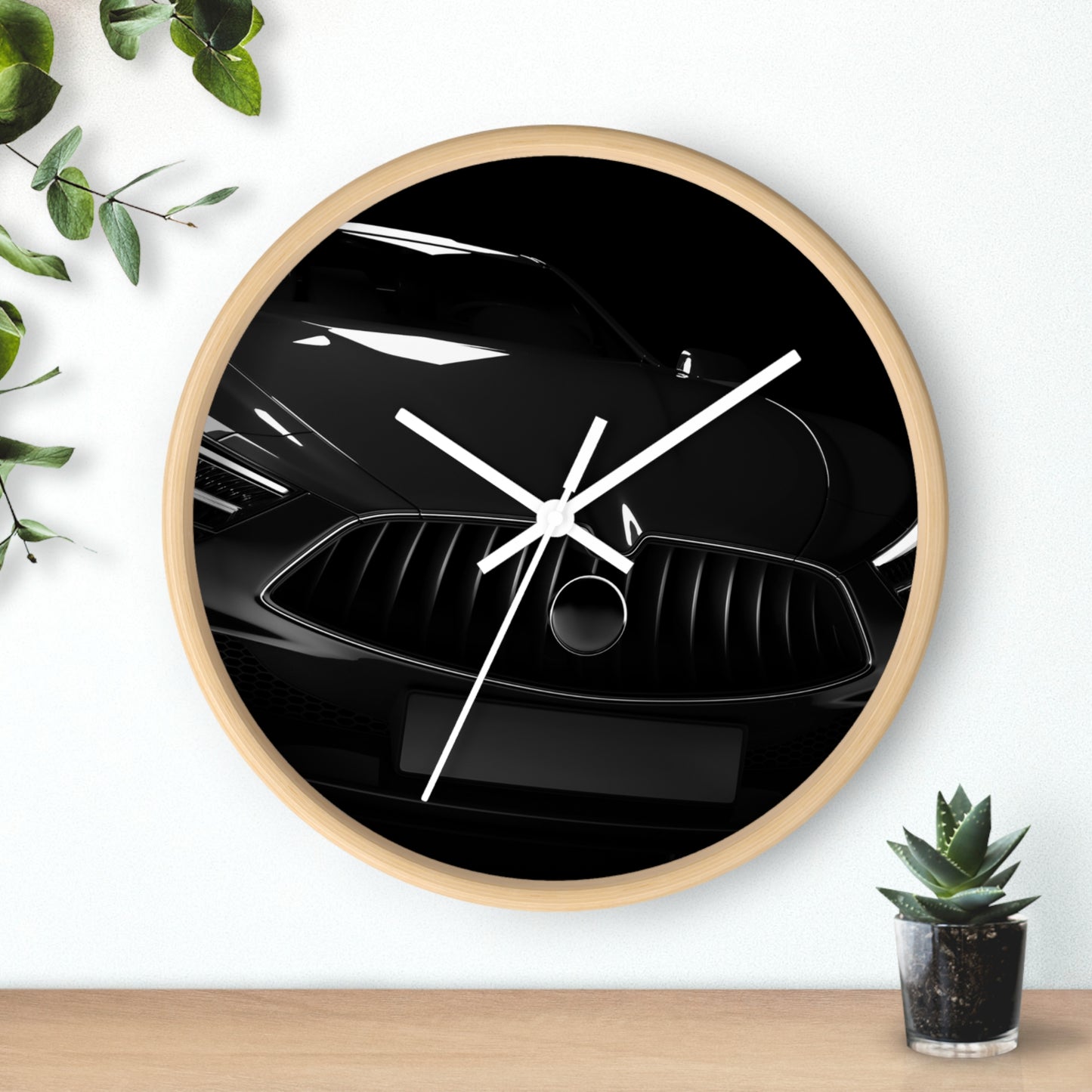 Sleek Car Wall Clock - Modern Home Decor, Automotive Gift, Office Accessory, Stylish Timepiece, Unique Wall Art