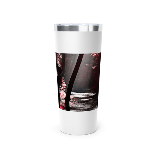 Copper Forest Landscape Tumbler, 22oz Insulated Travel Mug for Coffee, Tea, Gifts, Outdoor Enthusiasts, Nature Lovers