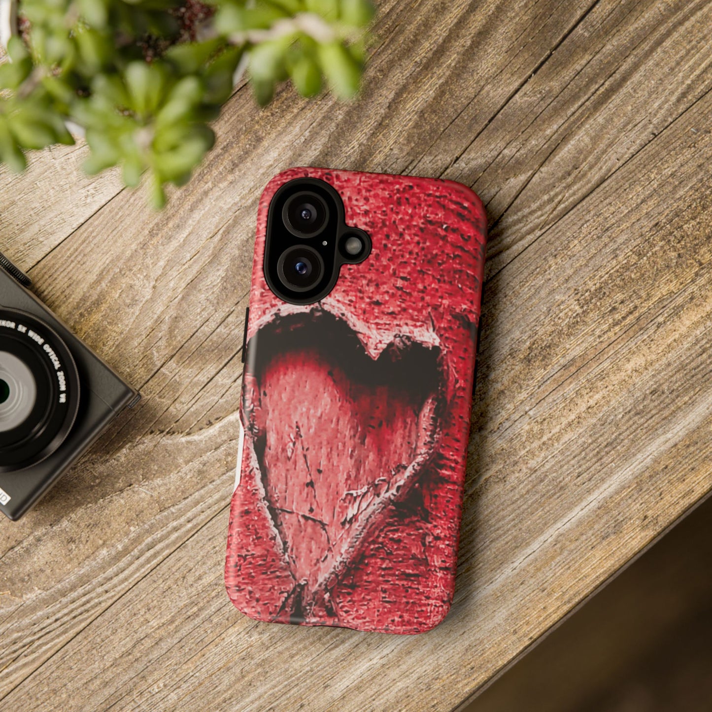 Heartfelt Phone Case, Tough Phone Cover, Valentine's Gift, Customizable Design, Durable Protective Shell