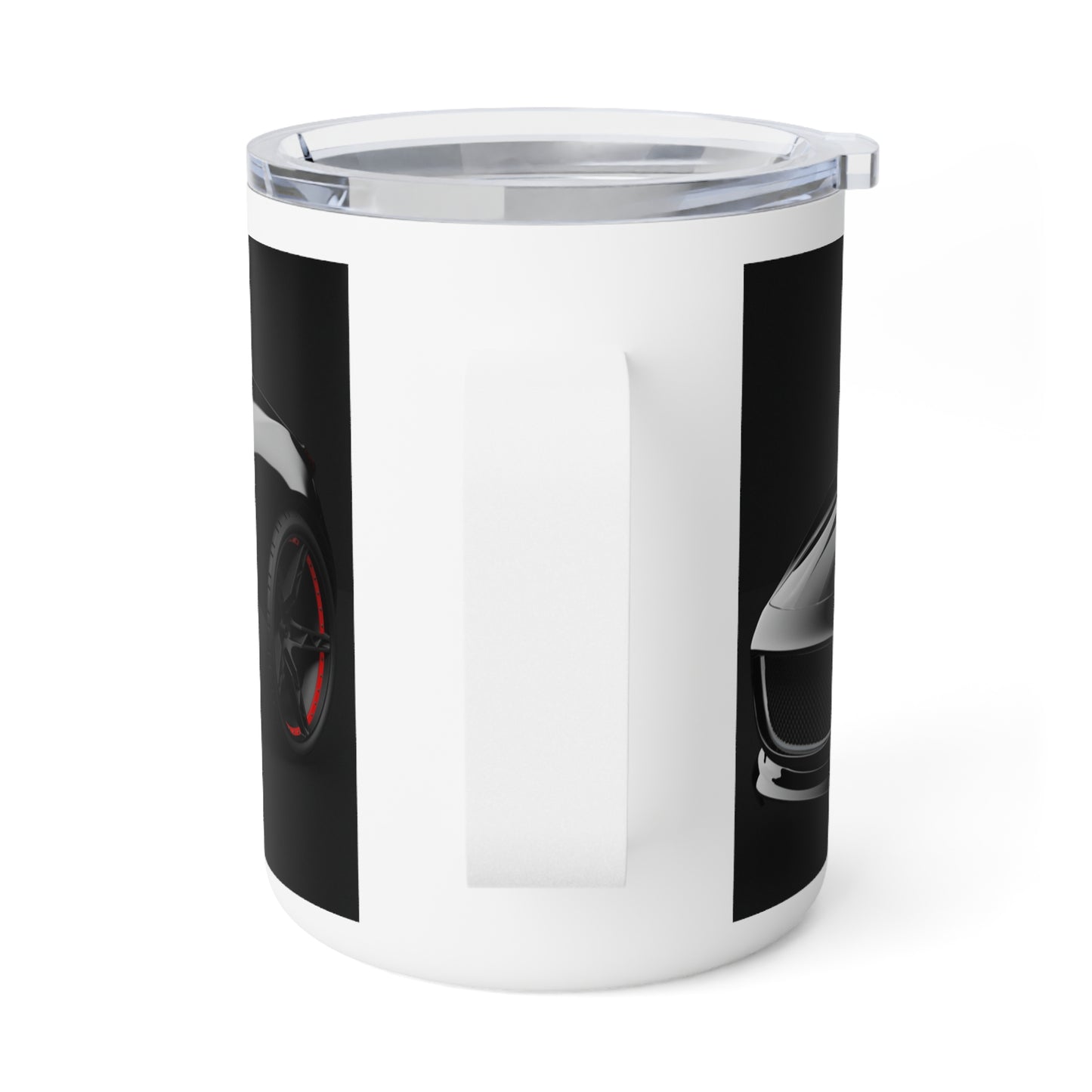 Sleek Black Car Insulated Coffee Mug, 10oz - Perfect for Car Enthusiasts, Gifts for Dad, Stylish Travel Cup, Unique Coffee Lover Gift, [...]