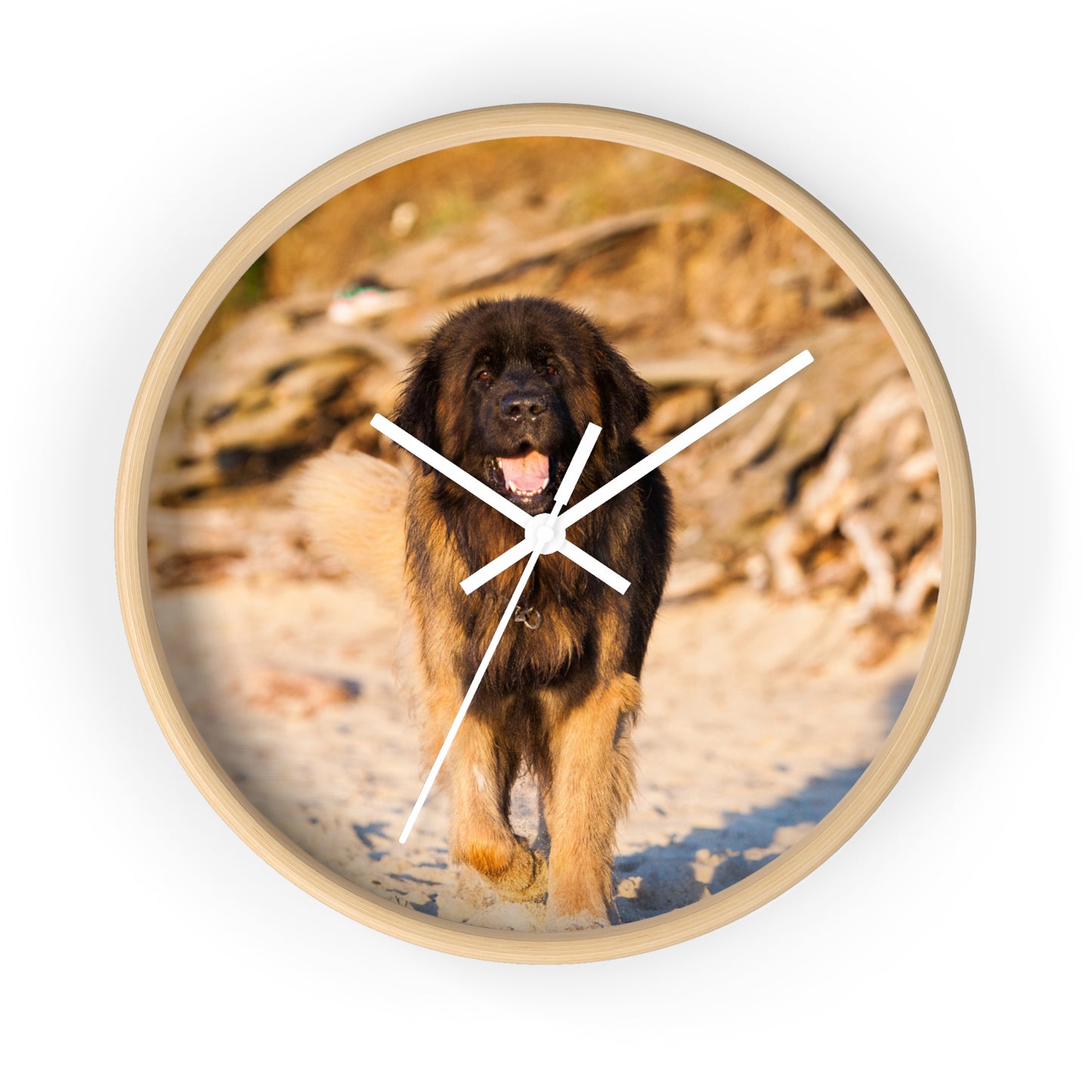 Dog Lover's Wall Clock, Pet-Themed Home Decor, Unique Gift for Dog Owners, Animal Wall Art, Rustic Clock Design